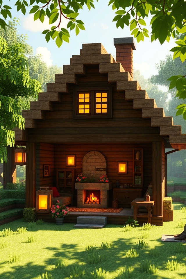 warm rustic cottage design