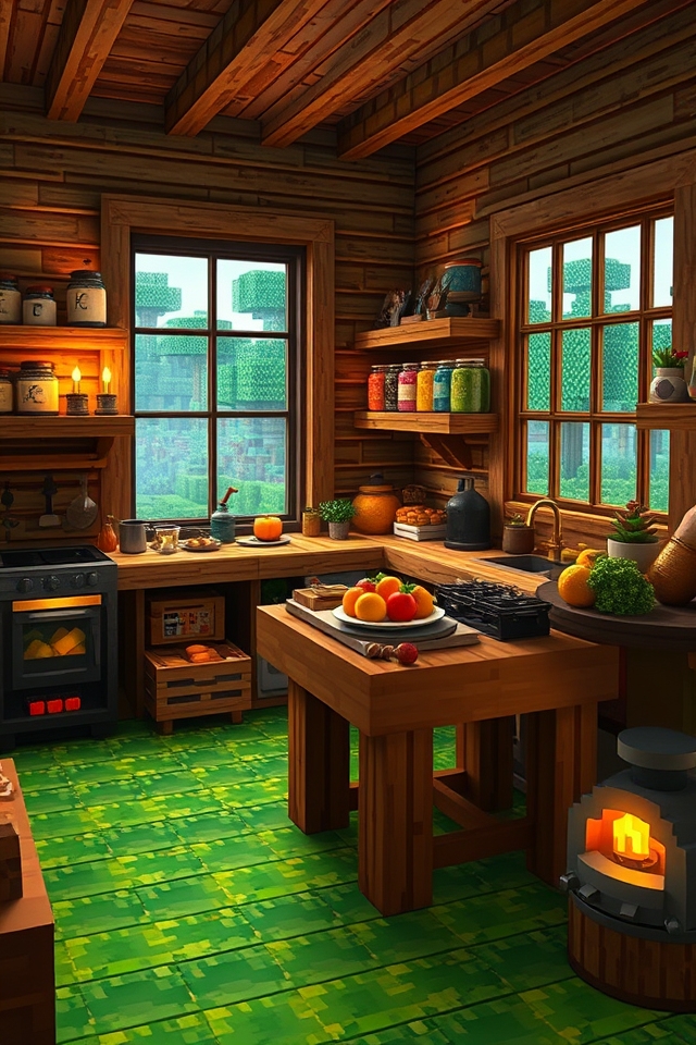warm rustic cottage kitchen