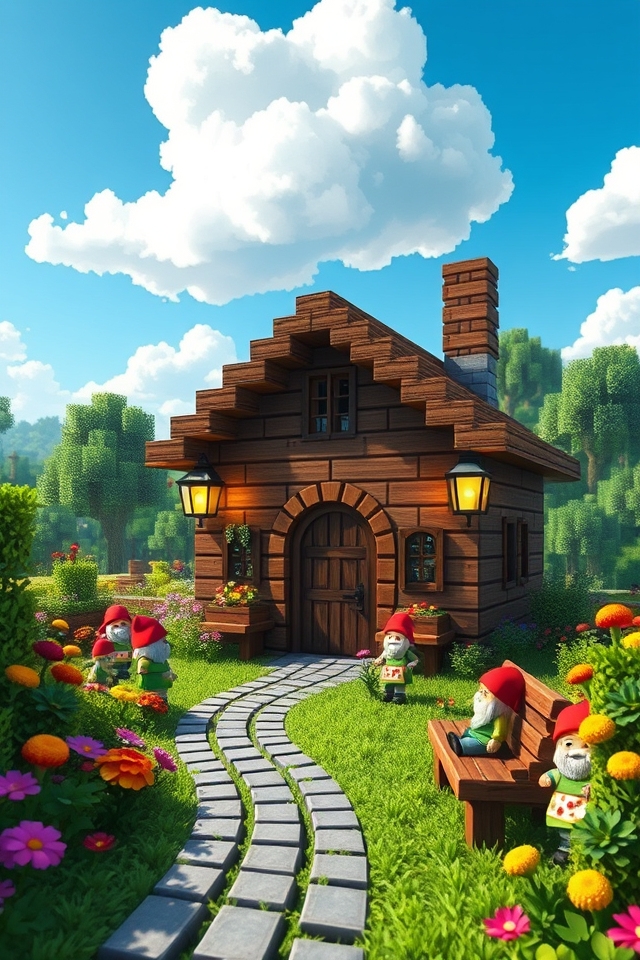 whimsical cozy garden retreat