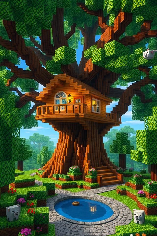 whimsical elevated treehouse escape