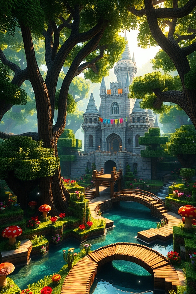 whimsical enchanted forest kingdom