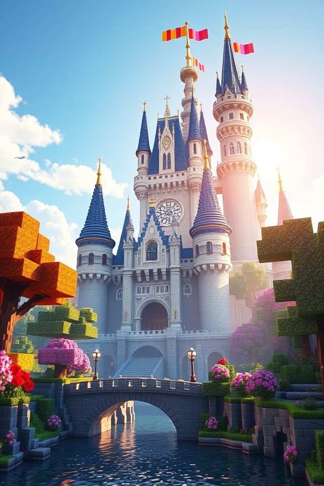 whimsical enchanted palace building