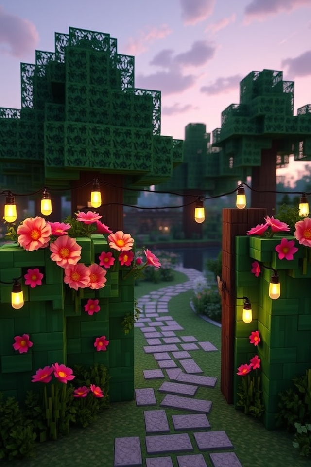 whimsical enchanting garden fence