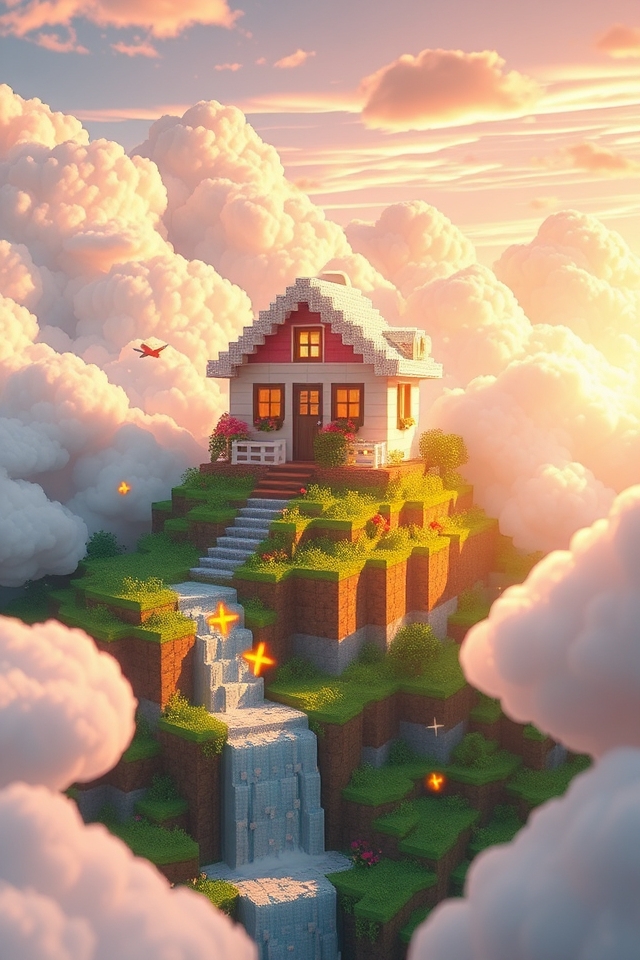 whimsical floating sky retreat
