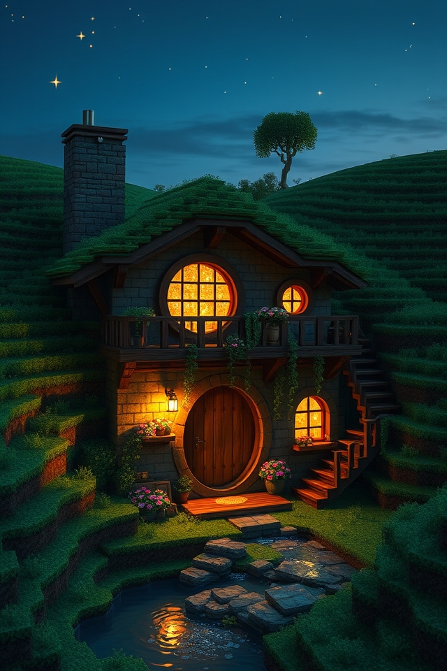 whimsical multi level retreat