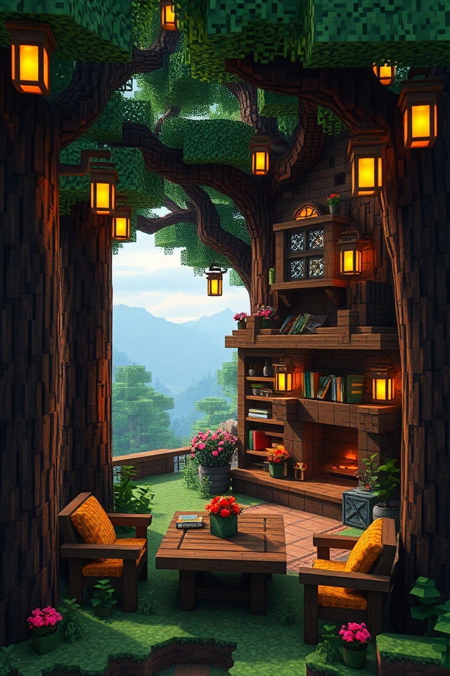 whimsical retreat among leaves