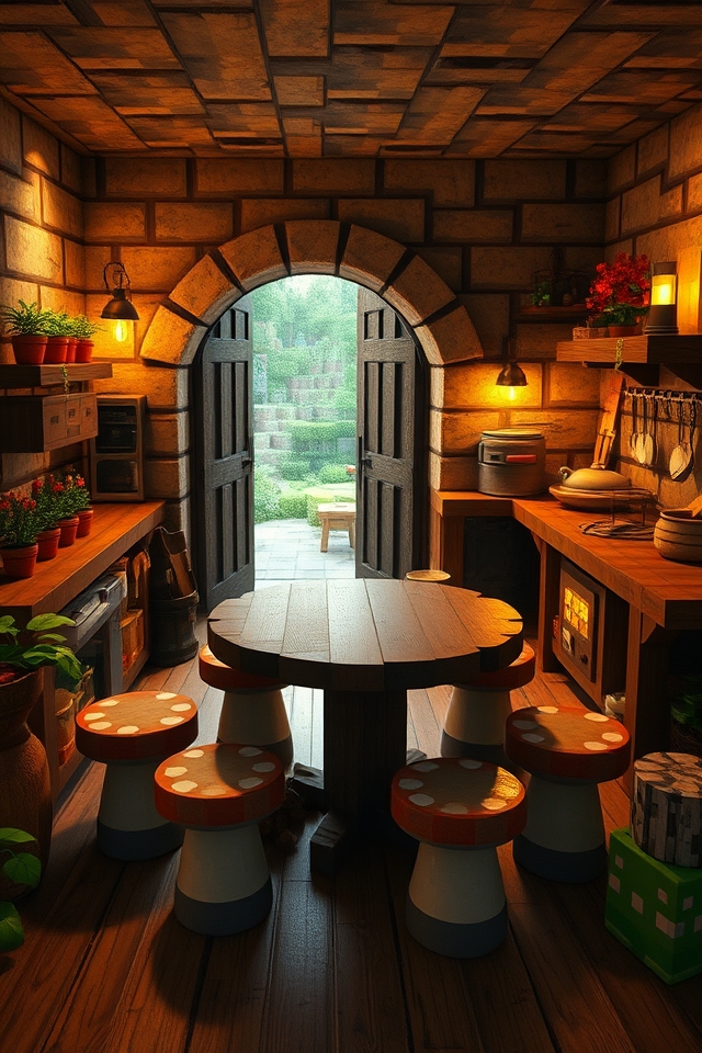 whimsical rustic kitchen design