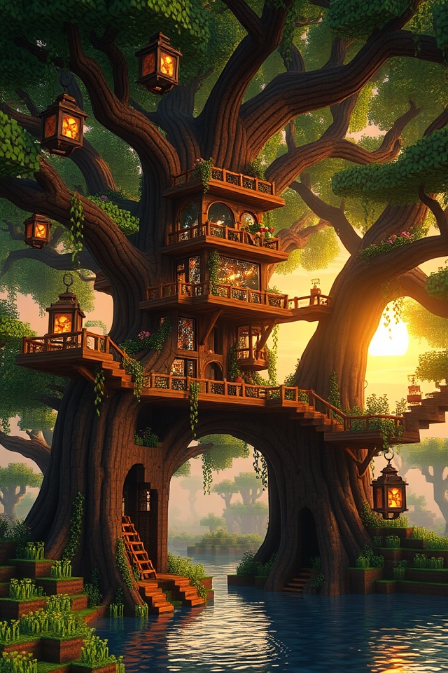 whimsical treehouse adventure retreat