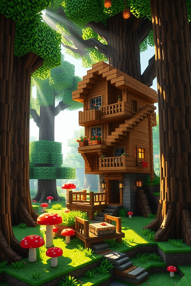whimsical treehouse cottage retreat
