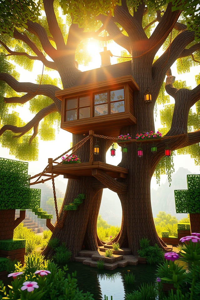 whimsical treehouse nature escape