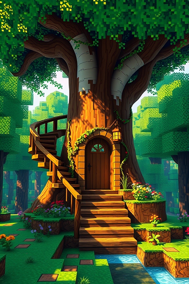 whimsical treehouse step designs