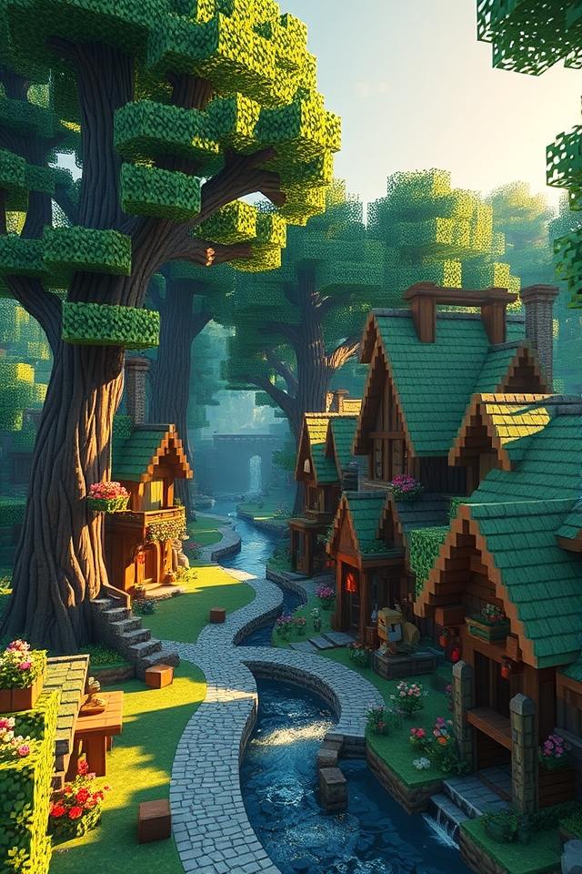 whimsical treehouse village adventures