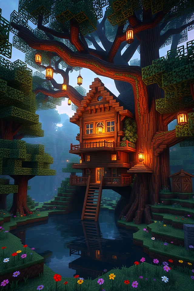 whimsical treetop retreat design