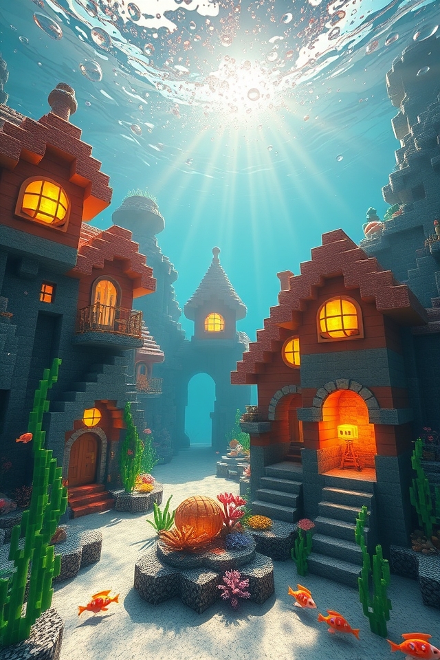 whimsical underwater fairy houses