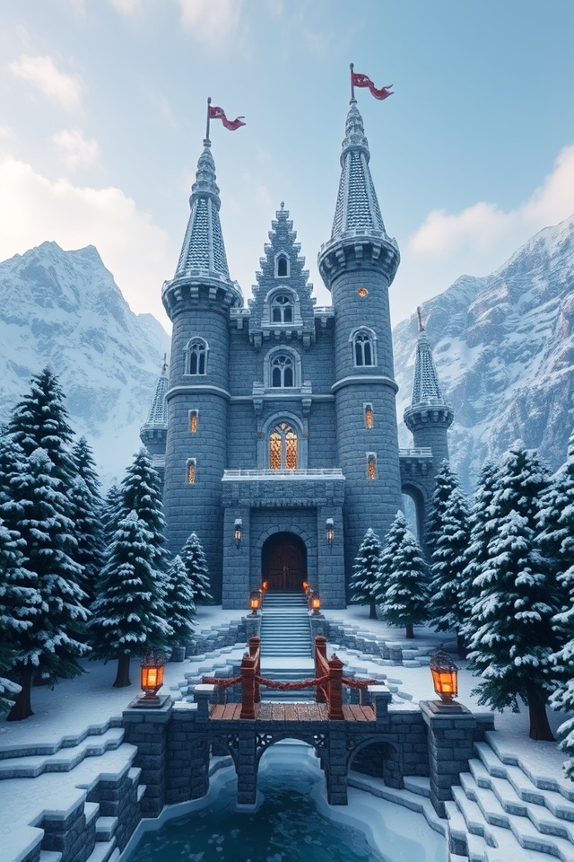winter fortress with defenses